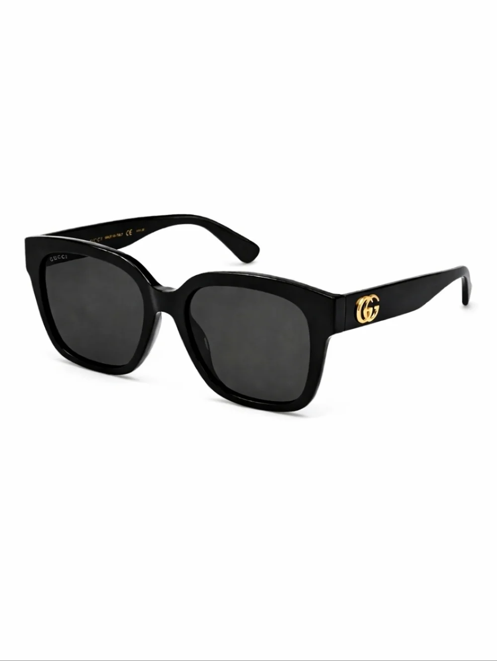 Gucci Black Sunglasses with Gold GG Logo